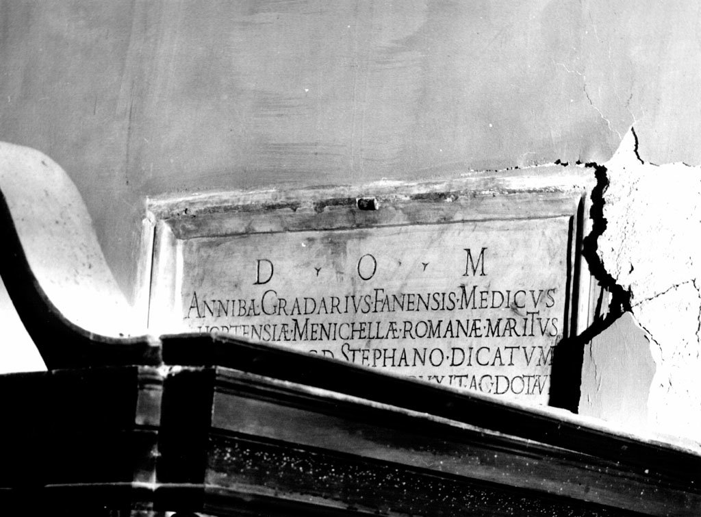 lapide commemorativa - ambito romano (sec. XVI)